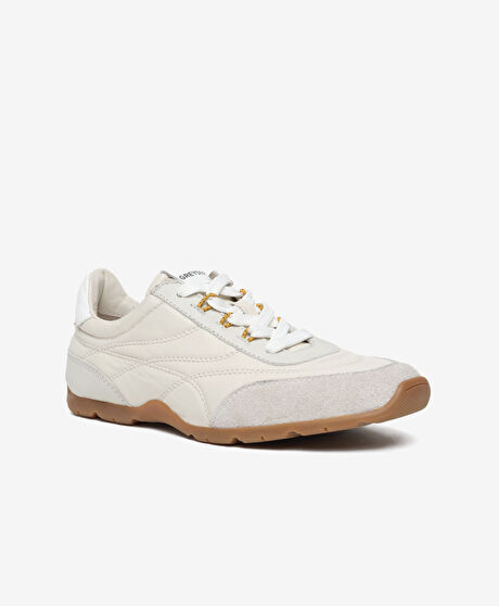 Kadın Beyaz Hakiki Deri Sneaker Ayakkabı