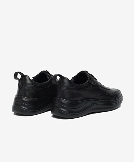 Kadın Siyah Hakiki Deri Casual Ayakkabı