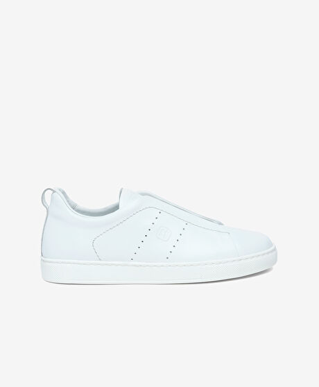 Kadın Beyaz Hakiki Deri Sneaker Ayakkabı