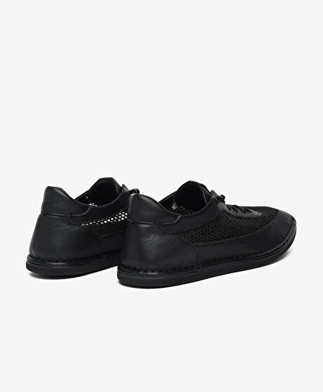 Kadın Siyah Hakiki Deri Casual Ayakkabı