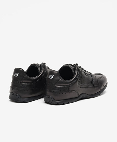 Kadın Siyah Hakiki Deri Spor Ayakkabı