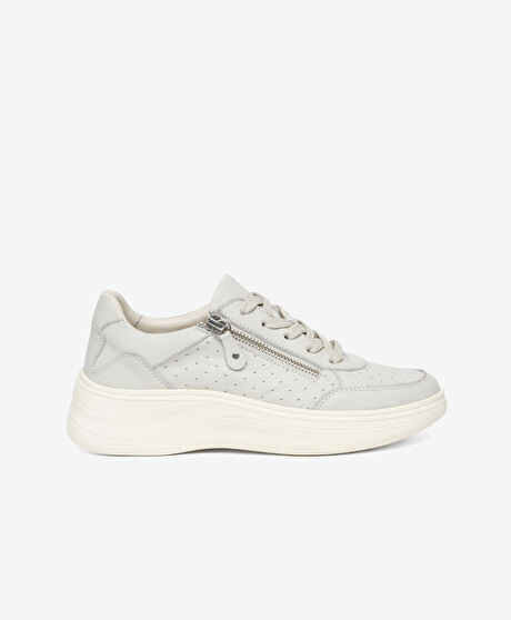 Kadın Beyaz Hakiki Deri Casual Ayakkabı