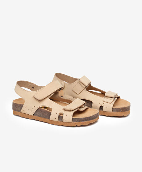 Erkek Çocuk Krem Sandalet