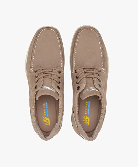 Erkek Koyu Vizon Hakiki Deri Marine Ayakkabı