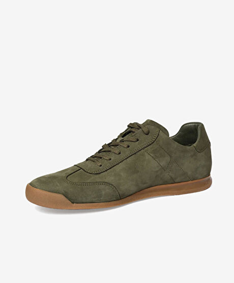 Erkek Haki Hakiki Deri Casual Ayakkabı