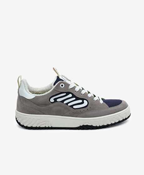 Greyder LAB Erkek Mavi Hakiki Deri Sneaker Ayakkabı