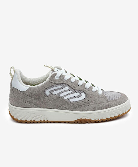 Greyder LAB Erkek Gri Hakiki Deri Sneaker Ayakkabı
