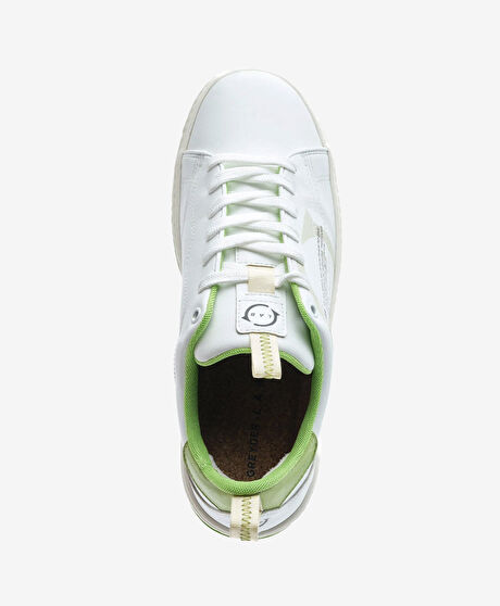 Erkek Beyaz Hakiki Deri Sneaker Ayakkabı