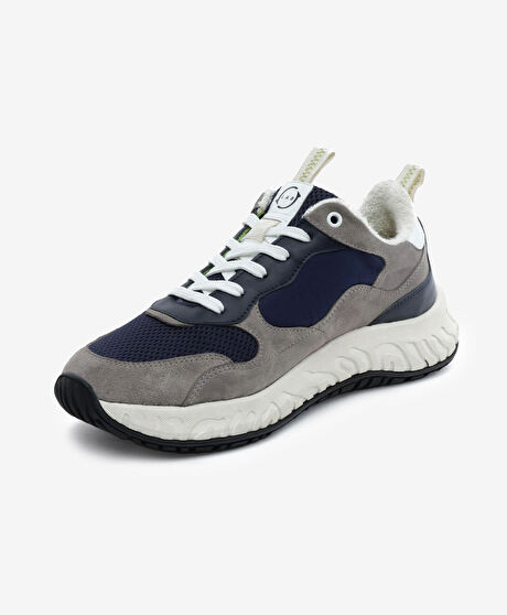 Erkek Açık Mavi Hakiki Deri Spor Ayakkabı