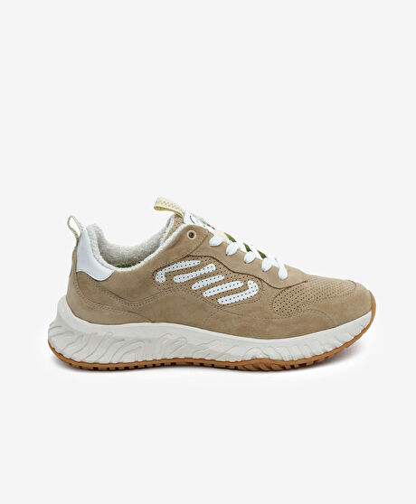 Erkek Bej Hakiki Deri Spor Ayakkabı