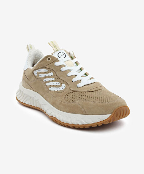 Erkek Bej Hakiki Deri Spor Ayakkabı