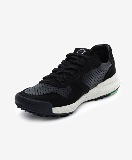 Erkek Siyah Hakiki Deri Spor Ayakkabı