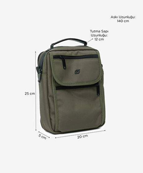 Erkek Haki Çapraz Çanta