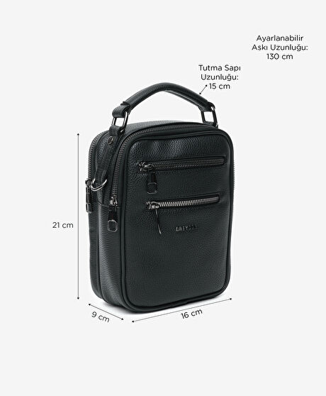 Erkek Siyah Çapraz Çanta