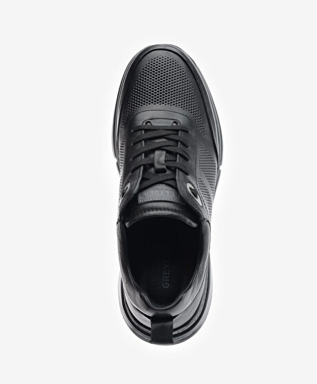 Erkek Siyah Hakiki Deri Casual Ayakkabı