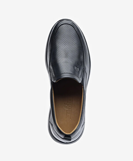 Erkek Siyah Hakiki Deri Comfort Ayakkabı