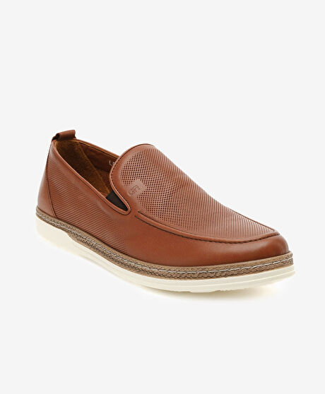 Erkek Taba Hakiki Deri Casual Ayakkabı