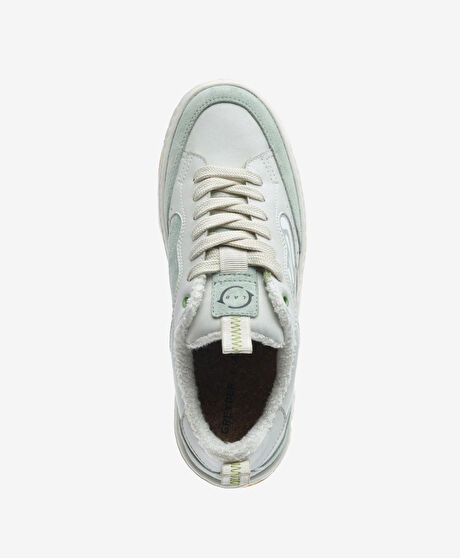Kadın Mint Hakiki Deri Sneaker Ayakkabı