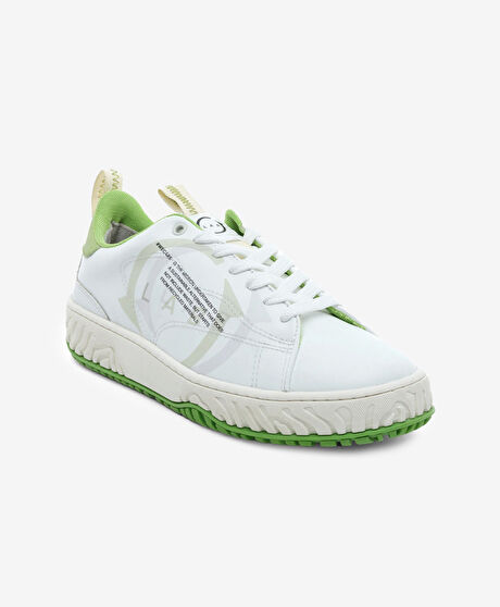 Kadın Beyaz Hakiki Deri Sneaker Ayakkabı