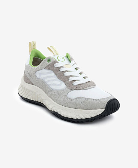 Kadın Açık Gri Hakiki Deri Spor Ayakkabı