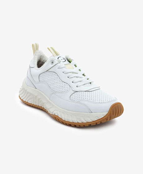 Kadın Beyaz Hakiki Deri Spor Ayakkabı