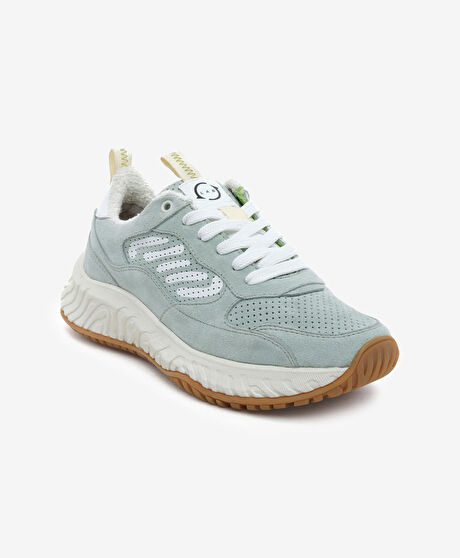 Kadın Mint  Hakiki Deri Spor Ayakkabı