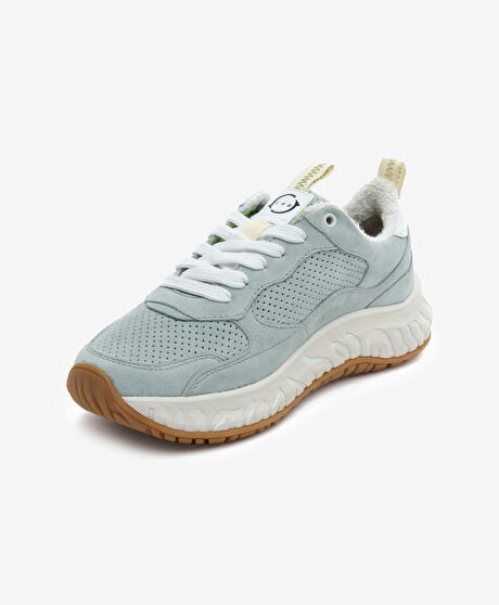 Kadın Mint  Hakiki Deri Spor Ayakkabı