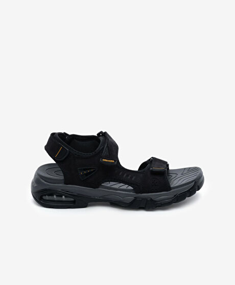 Kadın Siyah Hakiki Deri Sandalet