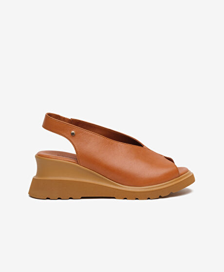 Kadın Taba Hakiki Deri Sandalet