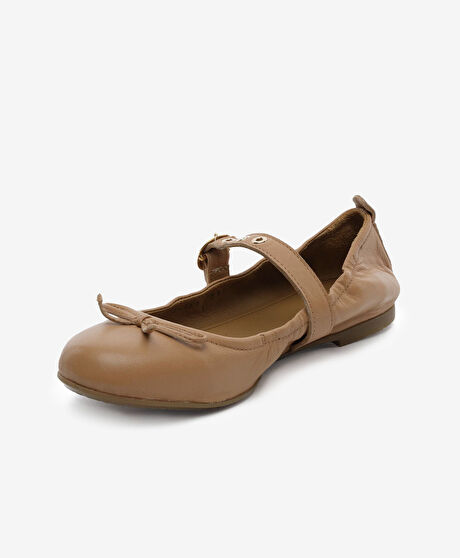 Kadın Taba Hakiki Deri Babet Ayakkabı