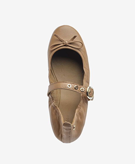 Kadın Taba Hakiki Deri Babet Ayakkabı