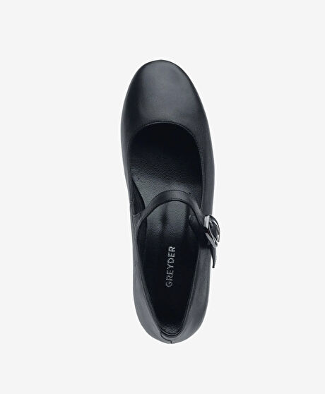 Kadın Siyah Hakiki Deri Klasik Ayakkabı