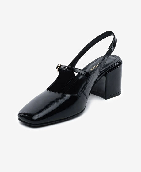 Kadın Siyah Hakiki Deri Klasik Ayakkabı