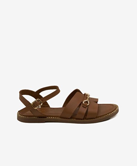 Kadın Taba Hakiki Deri Sandalet