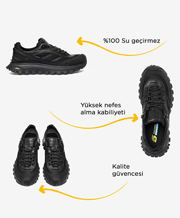 Siyah Su Geçirmez Outdoor Ayakkabı