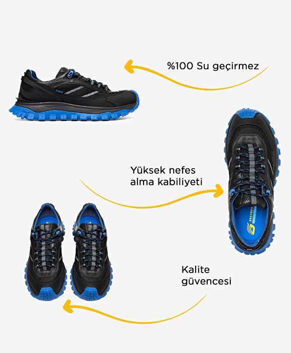 Siyah Saks Su Geçirmez Outdoor Ayakkabı