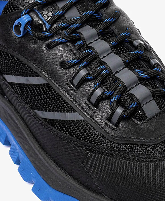 Erkek Siyah Saks Hakiki Deri Su Geçirmez Outdoor Ayakkabı