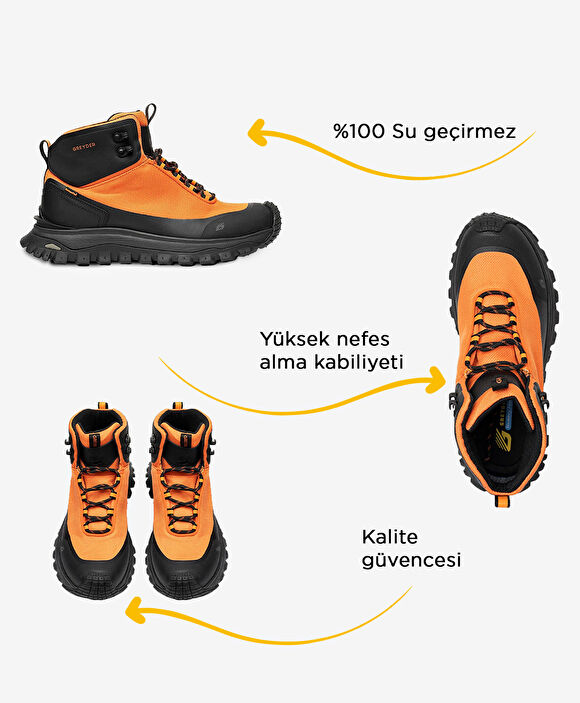 Erkek Turuncu Su Geçirmez Outdoor Bot