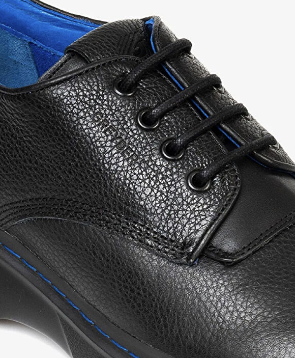 Erkek Siyah Hakiki Deri Oxford Ayakkabı