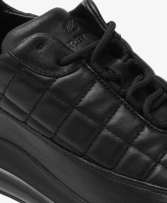 Erkek Siyah Hakiki Deri Spor Ayakkabı