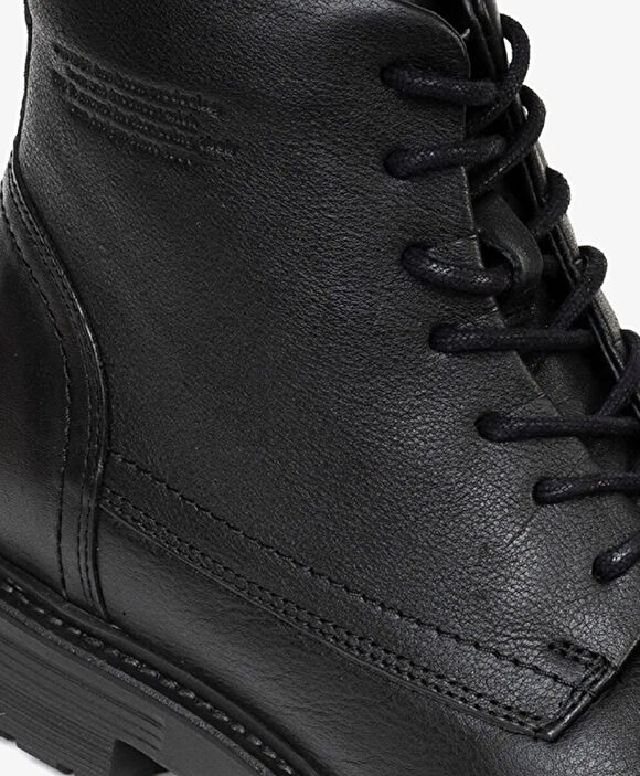 Erkek Siyah Hakiki Deri Casual Bot