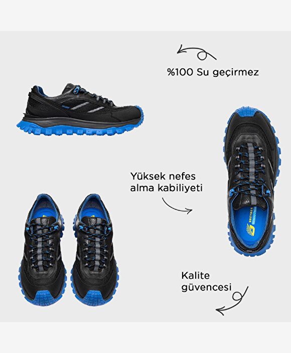 Siyah Saks Su Geçirmez Outdoor Ayakkabı