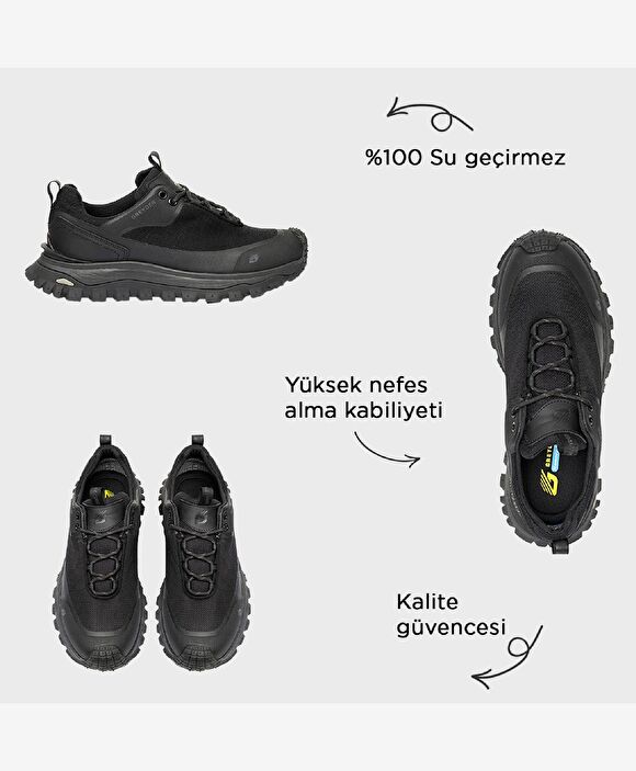 Siyah Su Geçirmez Ayakkabı