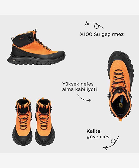 Erkek Turuncu Su Geçirmez Outdoor Bot