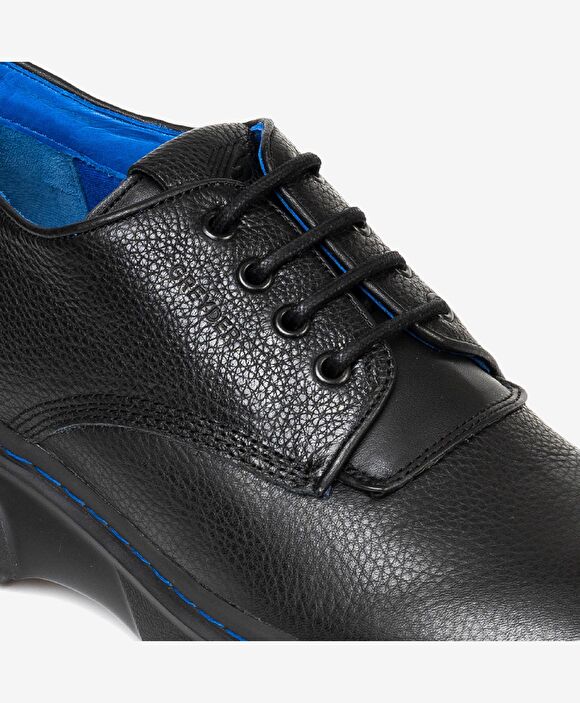 Erkek Siyah Hakiki Deri Oxford Ayakkabı