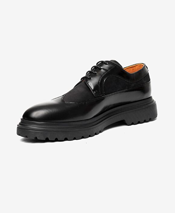 Erkek Siyah Hakiki Deri Klasik Ayakkabı