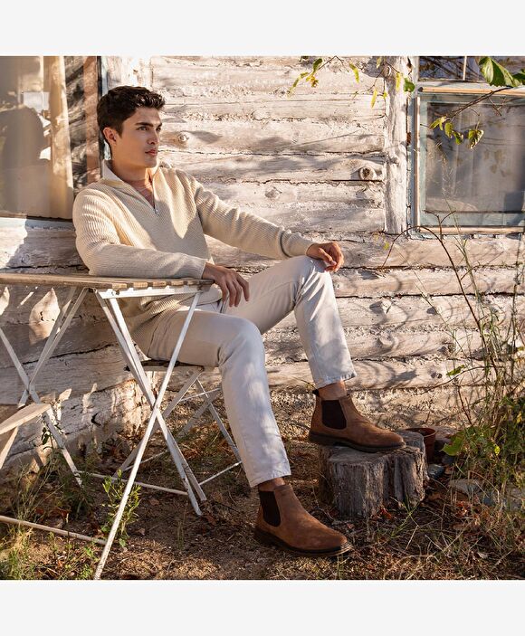 Erkek Deve Tüyü Hakiki Deri Chelsea Bot