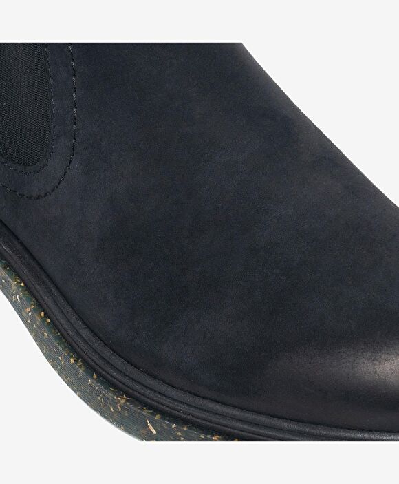 Erkek Siyah Hakiki Deri Chelsea Bot