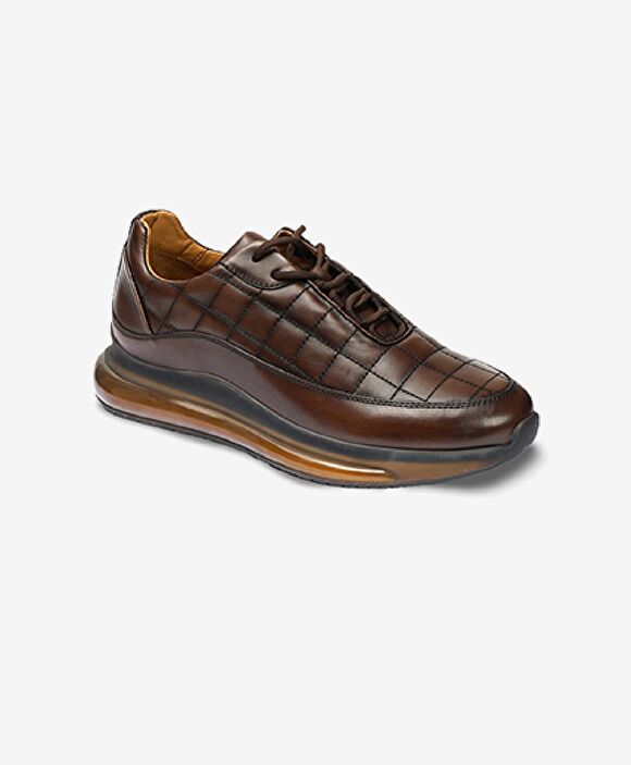 Erkek Kahverengi Hakiki Deri Spor Ayakkabı