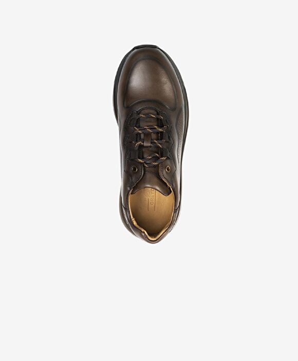 Erkek kahverengi Hakiki Deri Spor Ayakkabı